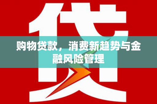 察雅购物贷款，消费新趋势与金融风险管理