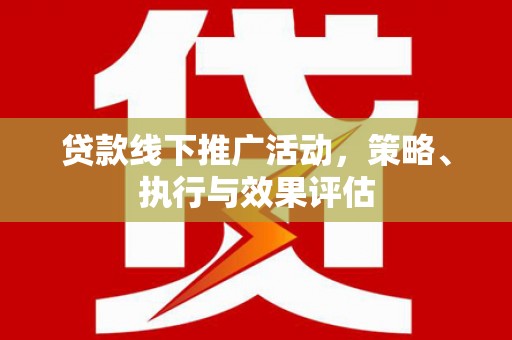 曲水贷款线下推广活动，策略、执行与效果评估