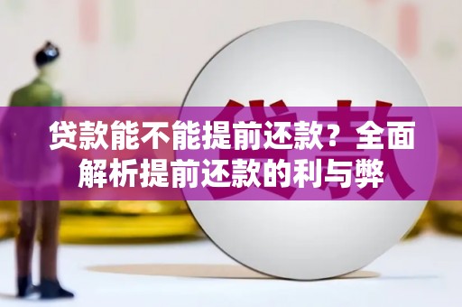 宝鸡贷款能不能提前还款？全面解析提前还款的利与弊