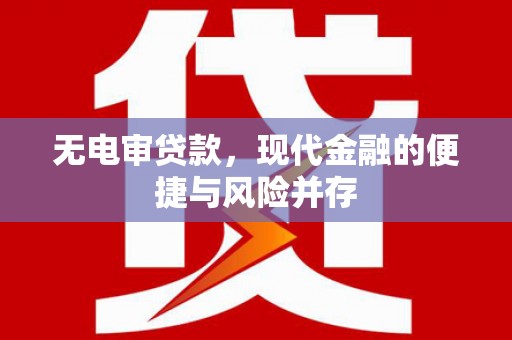 萨嘎无电审贷款，现代金融的便捷与风险并存