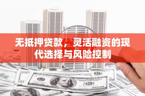 祁县无抵押贷款，灵活融资的现代选择与风险控制