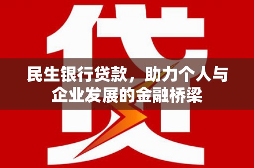 新河民生银行贷款，助力个人与企业发展的金融桥梁