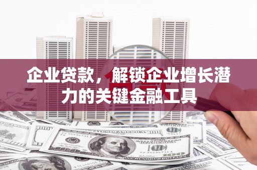温泉企业贷款，解锁企业增长潜力的关键金融工具