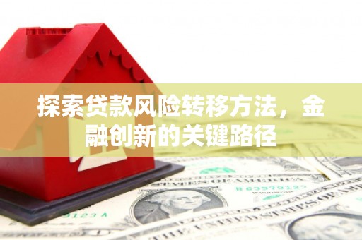 丰顺探索贷款风险转移方法，金融创新的关键路径