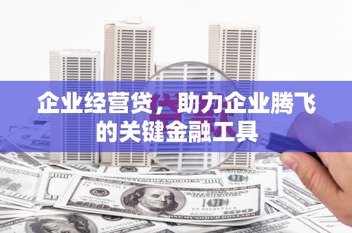 新乐企业经营贷，助力企业腾飞的关键金融工具