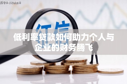 顺河低利率贷款如何助力个人与企业的财务腾飞