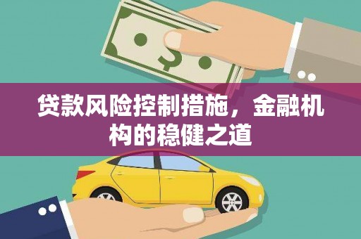 盐池贷款风险控制措施，金融机构的稳健之道