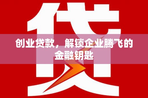 中西区创业贷款，解锁企业腾飞的金融钥匙