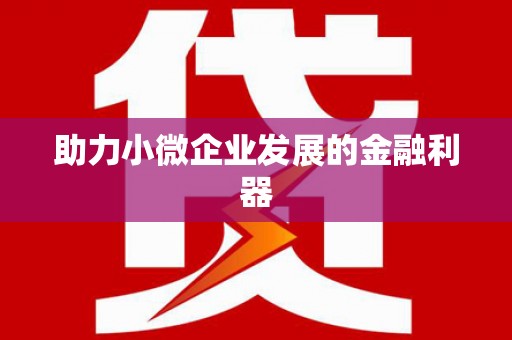 吴起助力小微企业发展的金融利器